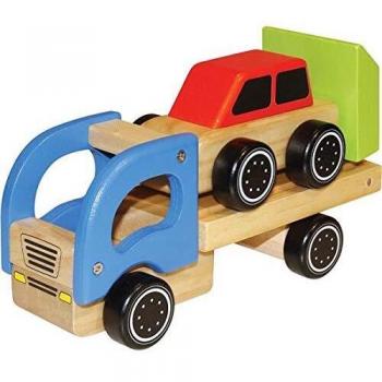 first learning Camion transportador con Coche Madera