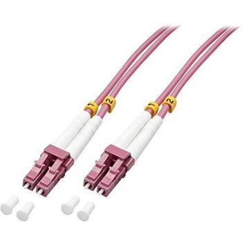 Cable de Fibra Óptica LC-LC OM4, 15m