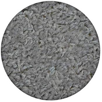 Alfombra redonda Eton plateada gris 150 cm
