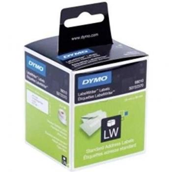 Labeldiscounter - 10 unidades dymo 99010/s0722370 compatibles con etiqueta para dirección, 89 mm x 28 mm, 130 etiquetas, con adhesivo permanente