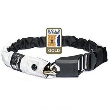Hiplok Gold Candado de Cadena, Unisex-Adult, Superbright, 85 cm de perímetro