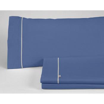 Juego de sábanas azul para cama de 90
