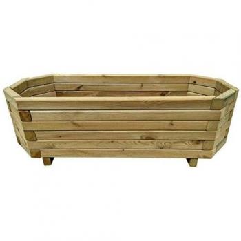 vidaXL Arriate Madera Pino Impregnado 100x40x31 Plantador Sembradora Maceta