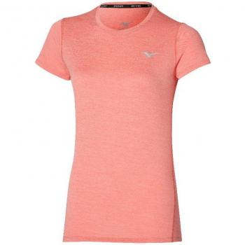 Mizuno Impulse Core Short Sleeve Fitness T-Shirt for Men in Salmon Red