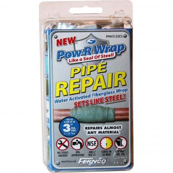 Fernco Inc 3 pulgadas. FPW3132CS reparaci-n Epoxi Pow-R abrazadera para tuber-as