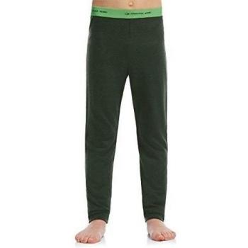 Icebreaker Unter Oasis Leggings - Pantalón interior térmico para niño, color conifer/balsam, talla 140 cm