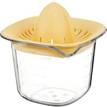 Exprimidor de cítricos Tasty+ amarillo con jarra medidora y diseño de vainilla BRABANTIA