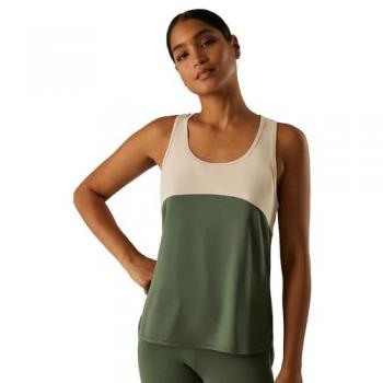 Camiseta Deportiva Tirantes Espalda Nadadora Verde Ysabel Mora