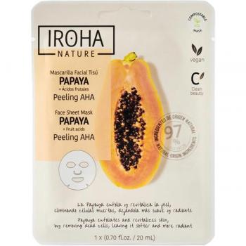 Iroha Nature Mascarilla Facial Tisú Peeling AHA Papaya 20ml