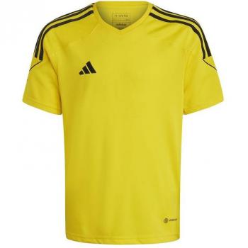 Camiseta Adidas Manga Corta Tiro 23 Amarillo para Niño