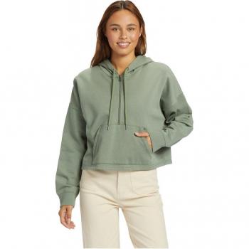 Sudadera con capucha Roxy Drakes Cove Half Zip verde mujer - XL