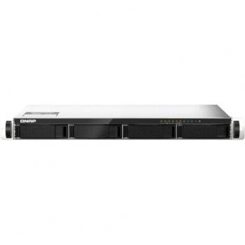 QNAP TS-435XEU 4-Bay Rackmount NAS Enclosure (1U), Ethernet LAN, Marvell CN9131, Black/Grey