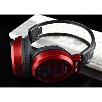 Auriculares Deportivos Inalámbricos Plegables con LED, Radio FM y Soporte para Tarjeta TF