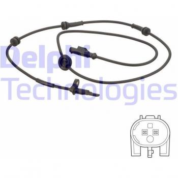 Sensor de ABS DELPHI SS20778, sensor de velocidad de la rueda, compatible con vehículos para monitoreo y control del sistema de frenos, alta precisión en la lectura de velocidad, fácil instalación y durabilidad garantizada