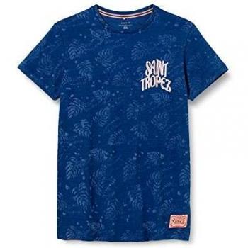 NAME IT NKMFARRAN SS Top Camiseta, Azul Oscuro