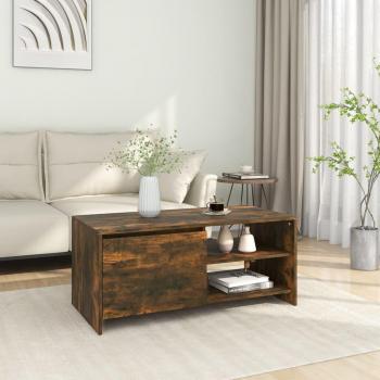 Mesa de centro Smoke Roble 102x50x45 cm Madera multicapa