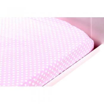 Bebé Briljant GKH060X120X115R BEA Spannbetttuch, 60 x 120 cm, de color rosa