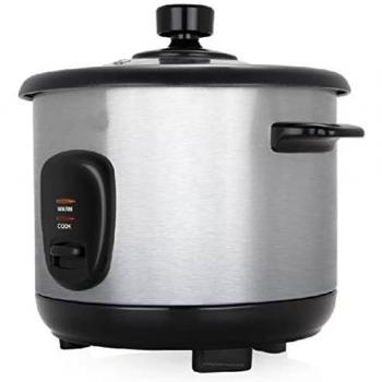 Cocedor de arroz Orbegozo 400W, 1L, Olla de aluminio antiadherente con vaporera
