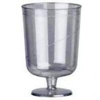 Thali Outlet - 12 x 170/175 ml Transparente Copas de vino Detenido desechables de plástico partes Bares clubes