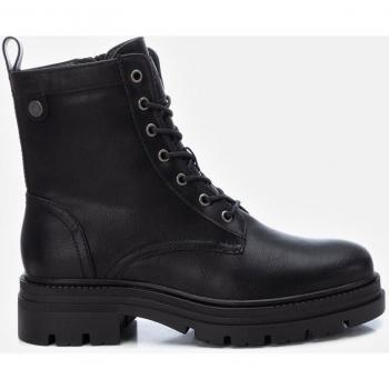 Botín de Mujer Refresh 171000 con Cierre de Cremallera en Color Negro Estilo Militar