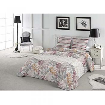 TEJIDOS EL MUNDO EDREDON Reversible Teja Cama 180 cm BAREY