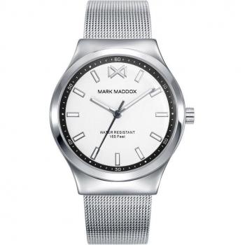Mark Maddox Marais MM0125-07 - Elegante reloj de mujer con correa de acero y malla milanesa
