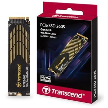 SSD Interno Transcend MTE260S 1TB M.2 2280 PCIe Gen5 x4 NVMe con Disipador Térmico