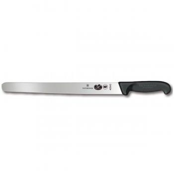 Cuchillo para fiambres Victorinox Fibrox 25 cm, hoja redonda, mango antideslizante y ergonómico