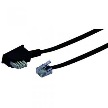 Cable Telefónico Schwaiger TAE-N a RJ11 6m Negro