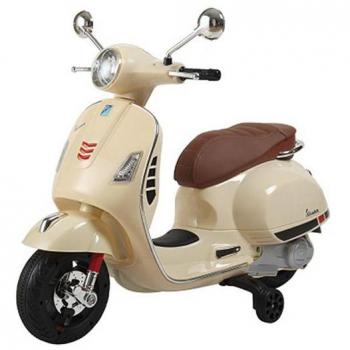 Moto Eléctrica Infantil Vespa Crema Estilo Retro