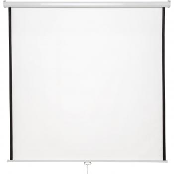 Pantalla de proyección Tectake para proyector HDTV, extensible, ángulo de visión 125°, formatos 1:1, 4:3, 16:9, doble capa - tejido tela 360 g/m²