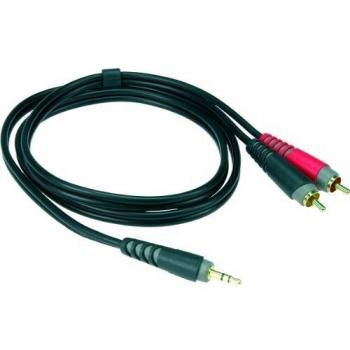 Klotz AY7-0300 3m Stereo Audio Y-Cable with 1 Male 3.5mm Jack to 2 Male RCA Connectors