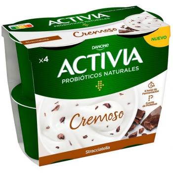 ACTIVIA CREMOSO STRACCIATELLA X4