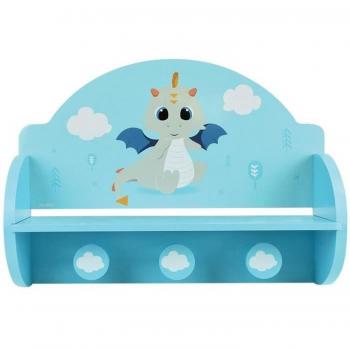 Perchero de Pared Fun House Azul Madera MDF (33 x 46 x 15 cm)