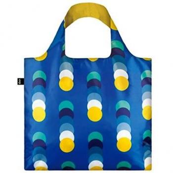 LOQI Artist Geometric Circles Bag Bolsa de tela y playa, 50 cm, 20 liters, Multicolor