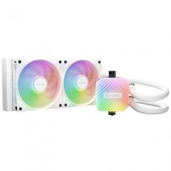 be quiet! LIGHT LOOP 240mm Processor All-in-one Liquid Cooler - White, 24 cm, AIO ARGB, 2x Light Wings LX 120 mm PWM High-Speed ARGB Fan, Stylish ARGB Cooling Block, with AR