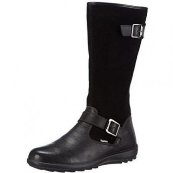 Primigi VELIA - botas de caño alto de cuero niña, negro - Noir