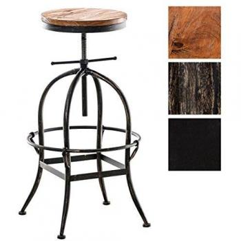 Taburete industrial regulable en metal bronce con diseño elegante y fuerte