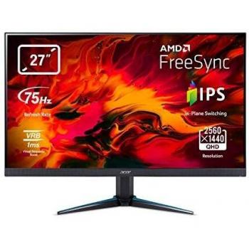 Acer Nitro VG270U Gaming Monitor - Pantalla LED de 27 pulgadas QHD con tecnología AMD FreeSync, panel IPS y tiempo de respuesta de 1ms