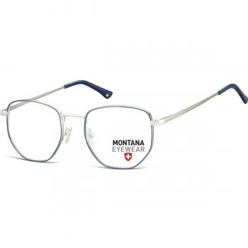Montana Eyewear MM590 MM590F Armazones para Hombre Azules con lentes recetados de 52 mm