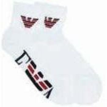 Emporio Armani - Calcetines cortos de rizo de algodón. BI-PACK