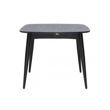 Mesa de comedor extensible negra L90-130 cm NORDECO