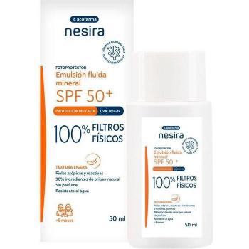 Nesira Emulsión Fluida Solar Mineral SPF50+, 50 ml