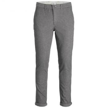 Jack & Jones Slim Fit Chino Pants 'Marco' in Grey, Size 34/L32