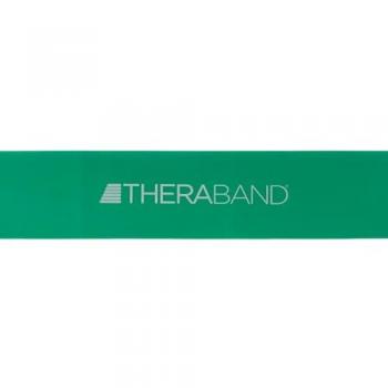 TheraBand Banda Elástica para Ejercicios de Resistencia 7.6 m x 45.5 cm Verde, Diámetro de 26 cm, Resistencia Fuerte