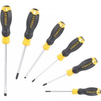 Set de 6 Destornilladores con Punta Magnética y Mango Antideslizante Stanley STHT16165-0