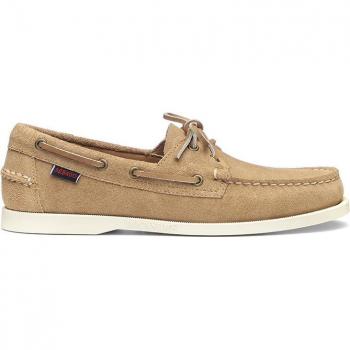 Sebago Men's Beige Suede Boat Shoes - Portland Collection