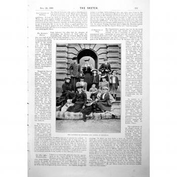 Viejas Huéspedes Victorianas Antiguas Originales Holkham C.I.V.S de Leicester de la Condesa de la Impresión Que Asalta Jacobsdal 1900 211RG615