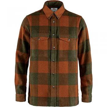 Fjällräven Canada Long Sleeve Shirt - Men's, Orange/Green, Extra Large