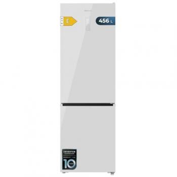 Frigorífico Combi Cecotec Bolero CoolMarket 456L No Frost Blanco Cristal E, Altura 201cm, Ancho 59.5cm, Compresor Inverter Plus y Bajo Consumo